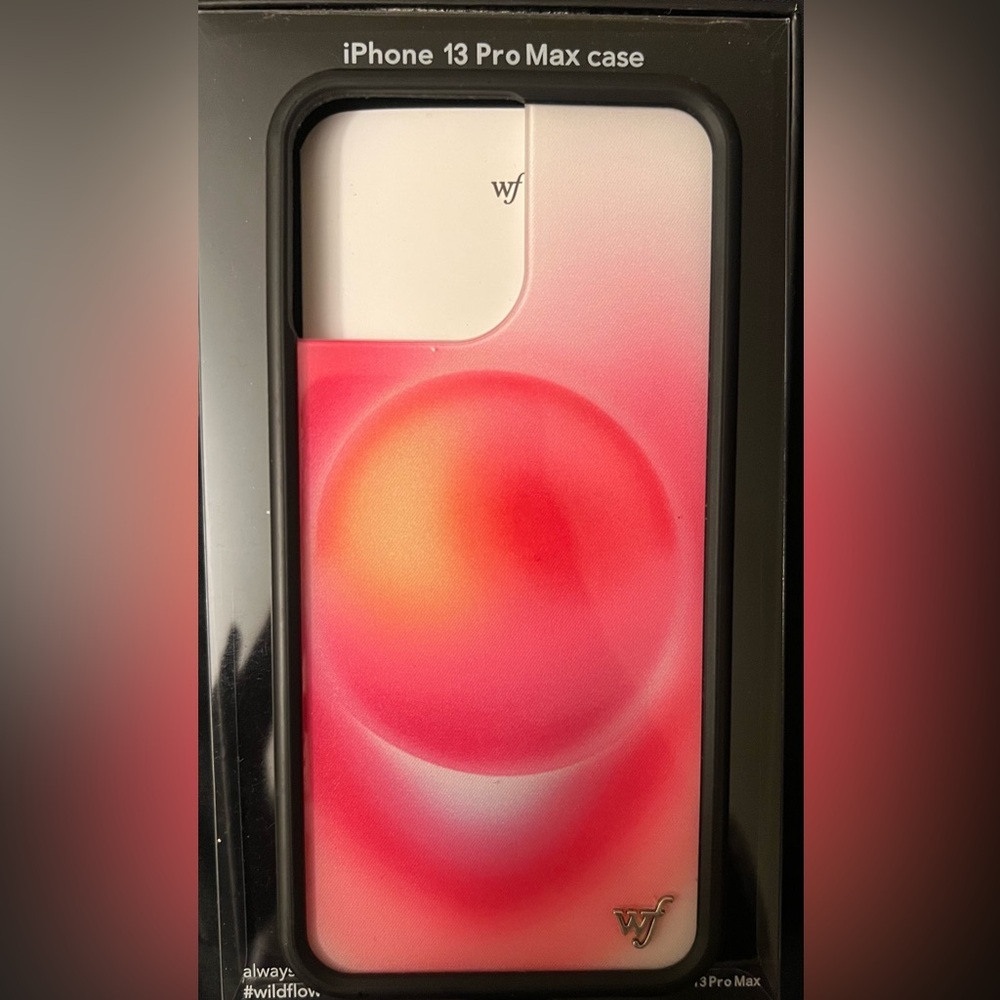 Hot Pink aura iPhone 13 Pro Max case